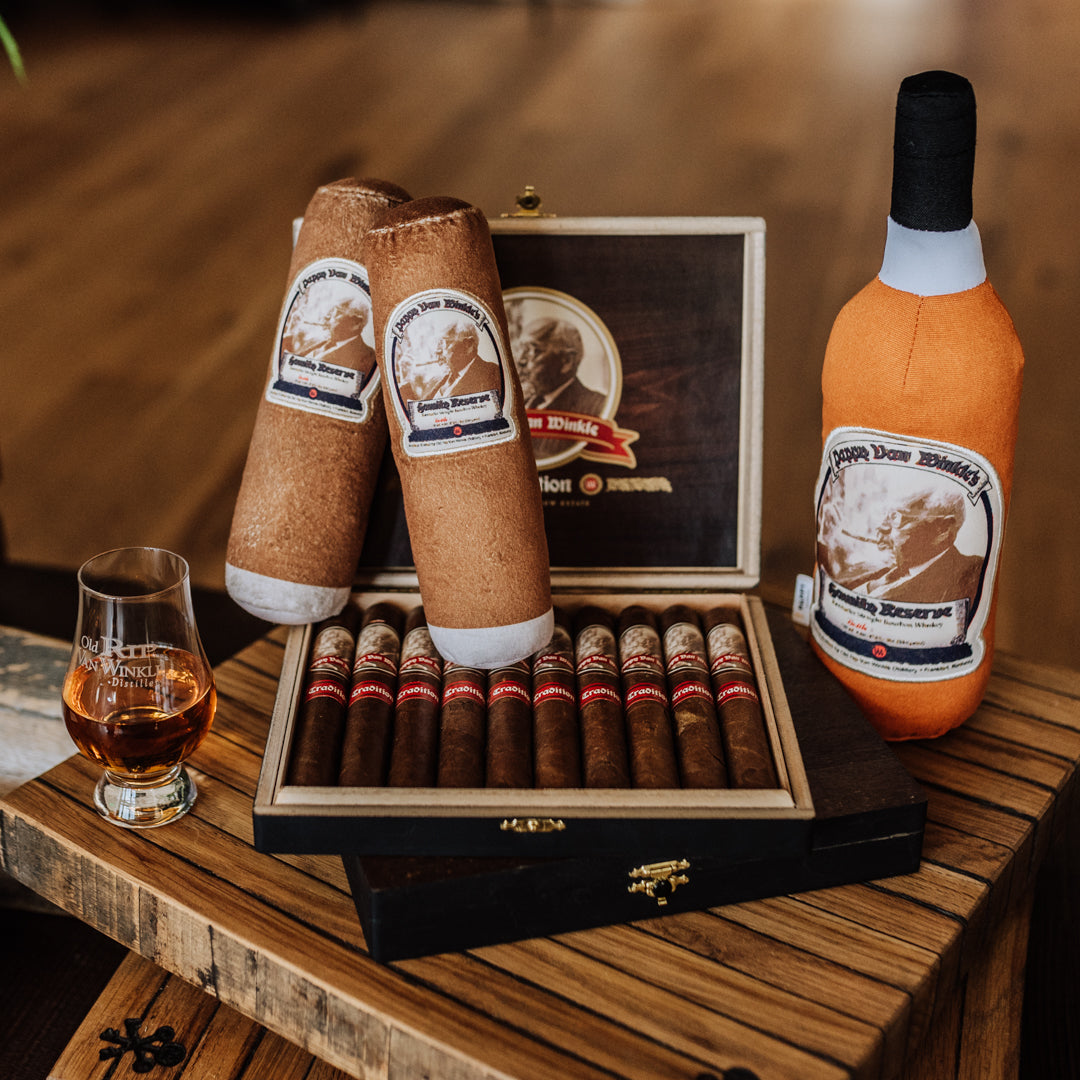 Pappy Cigar Plush Dog Toy - Case of 12