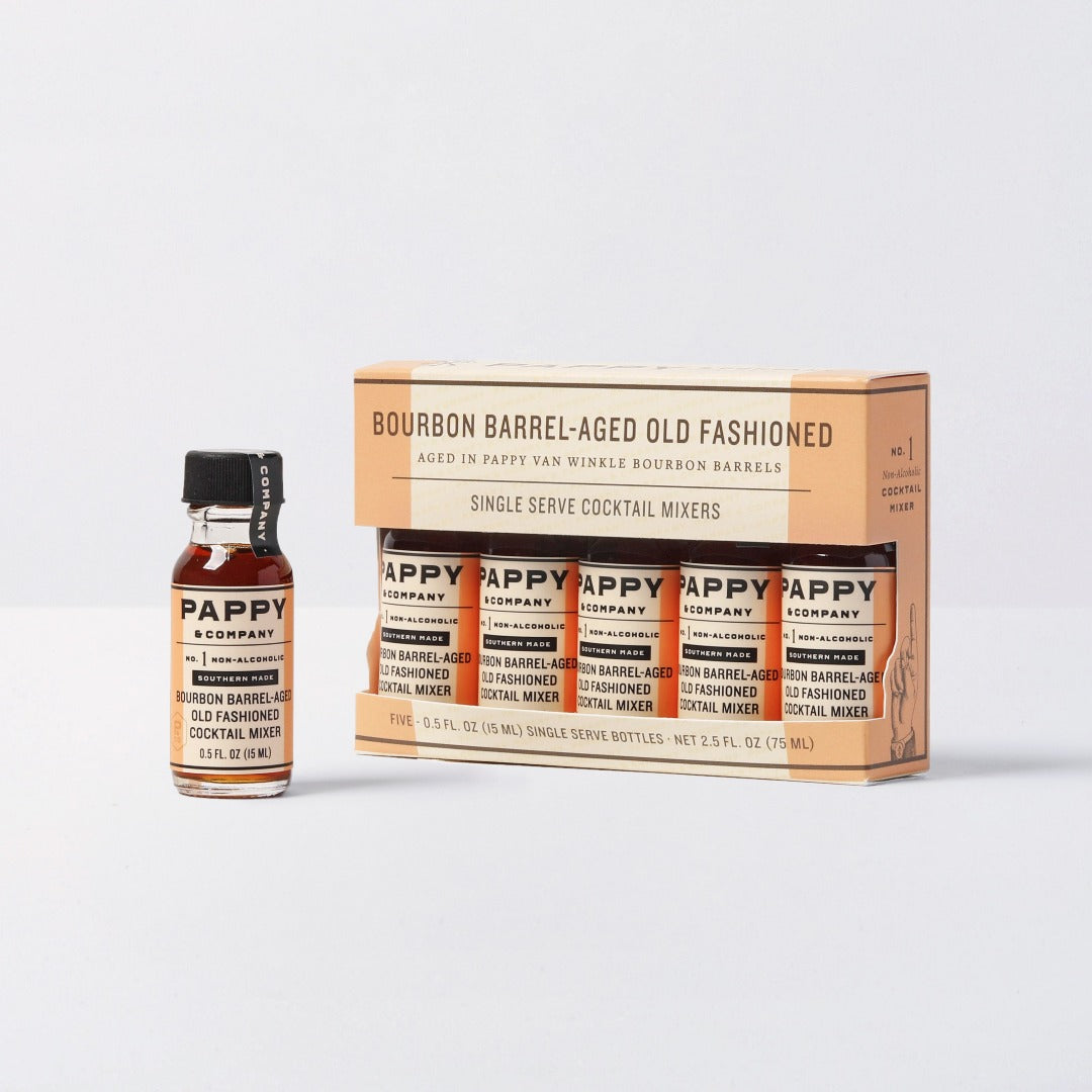 Pappy Van Winkle Bourbon Barrel-Aged Old Fashioned Mix: Single Serve 5-Pack - Case of 12
