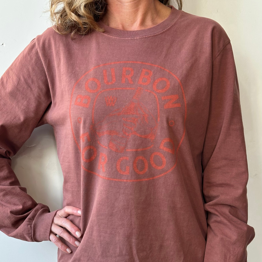 Unisex Long Sleeve Bourbon For Good T-shirt