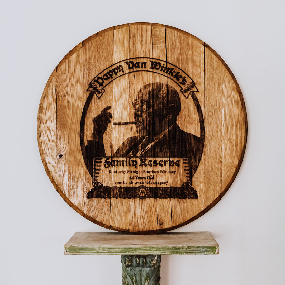Limited Edition Authentic Pappy Van Winkle 20-year Barrel Head