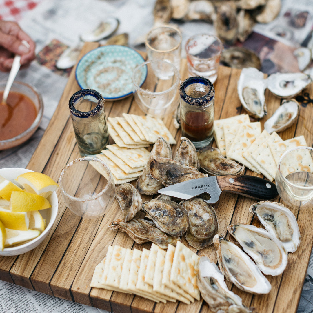 Oyster Shucker with Custom Barrel Stave Handle