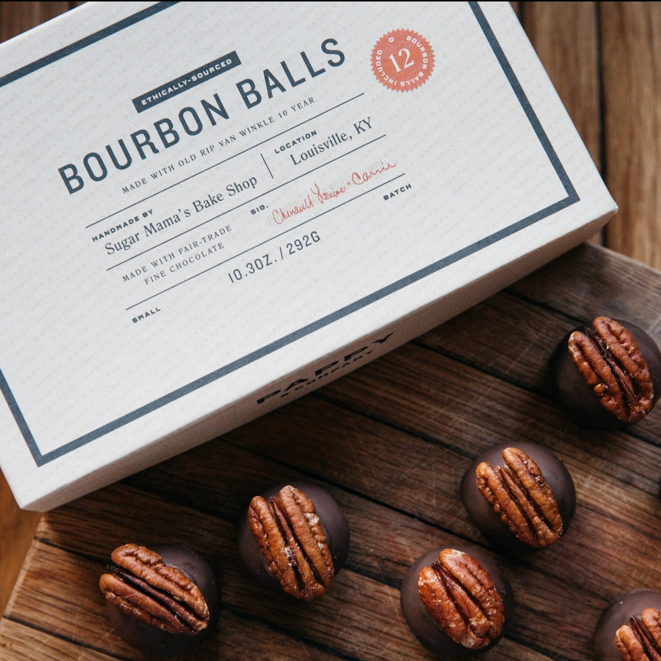 Pappy Handmade Bourbon Balls (12 Count) - Case of 12