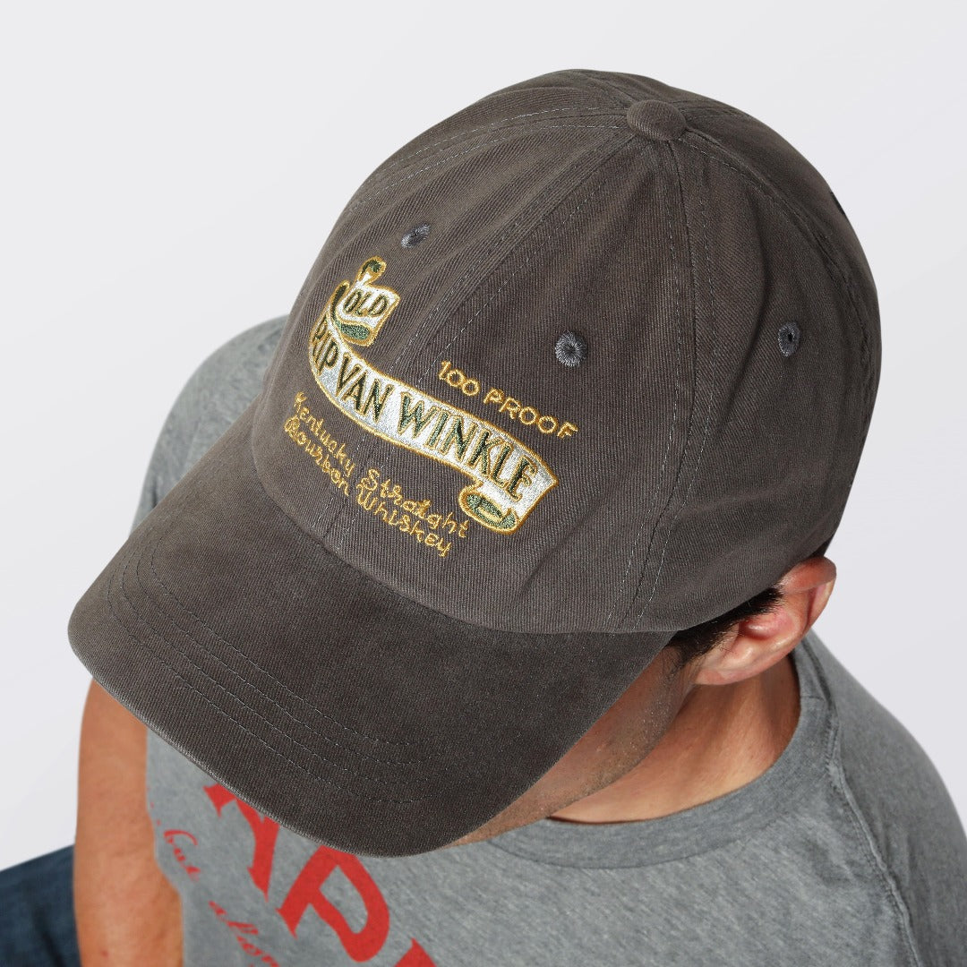 Vintage Label Ball Cap in Charcoal - Case of 6