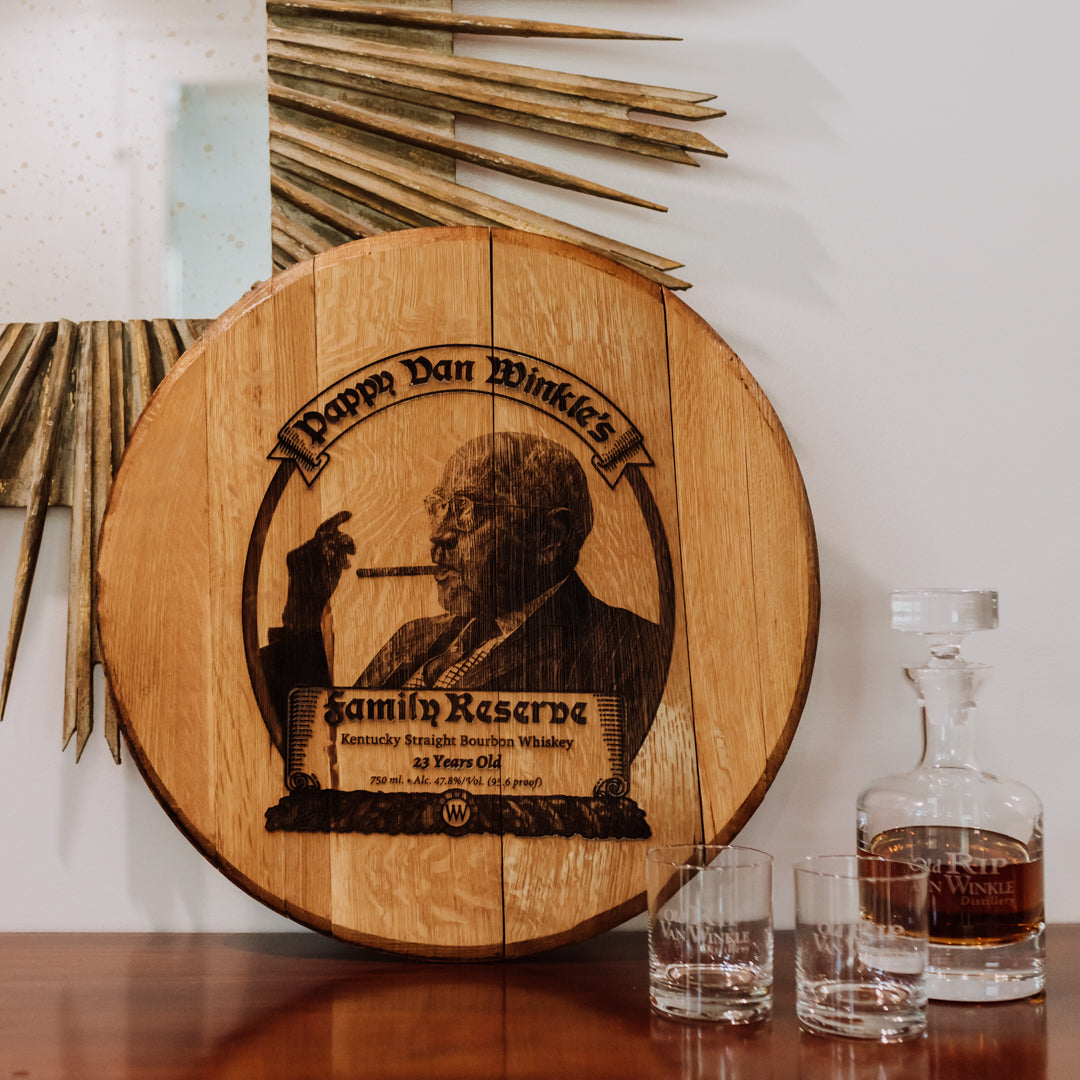 Limited Edition Authentic Pappy Van Winkle 23-year Barrel Head