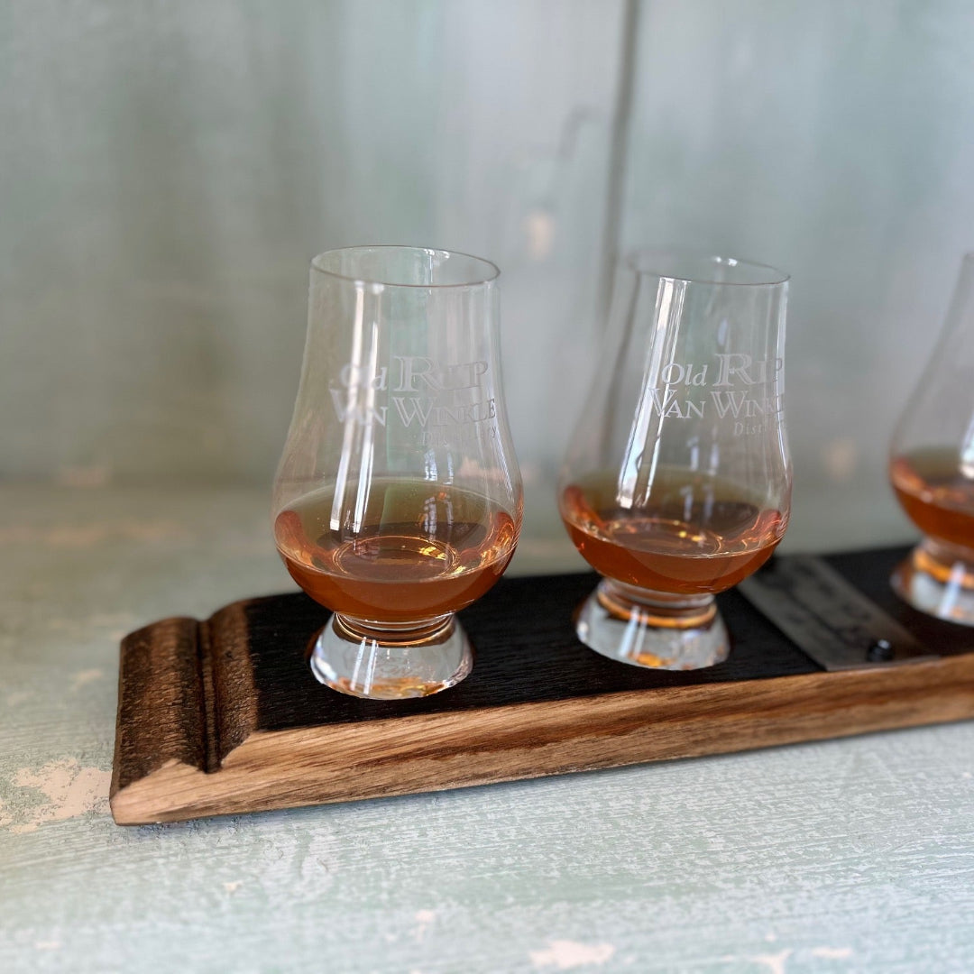 Barrel Stave Tasting Flight with Custom Engraving