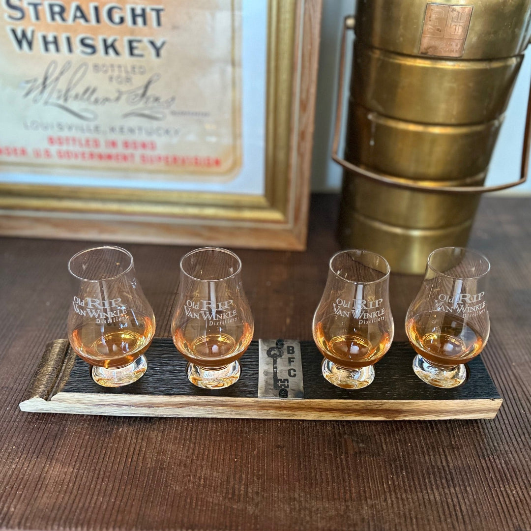 Barrel Stave Tasting Flight with Custom Engraving