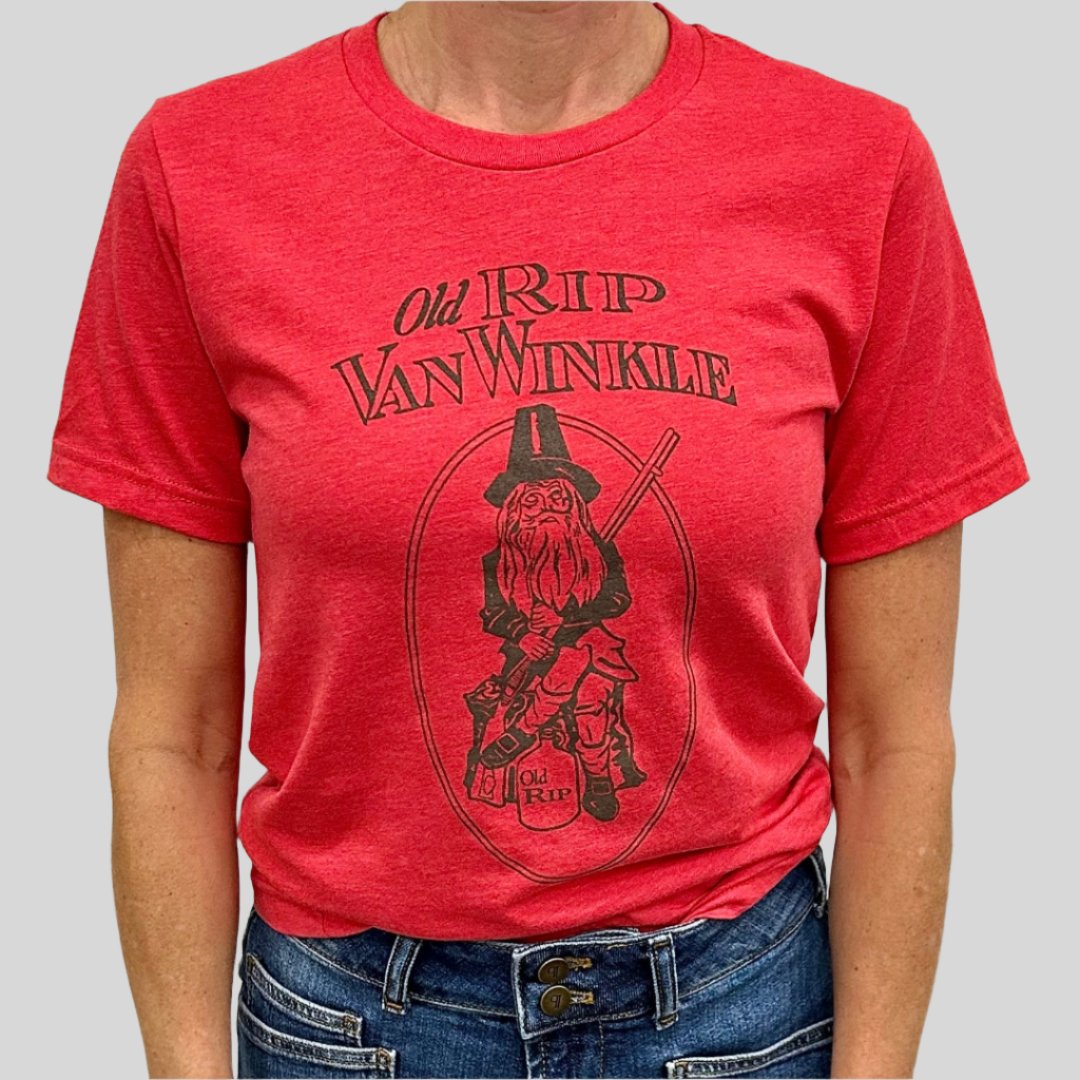 Unisex Old Rip Van Winkle T-shirt in Red Triblend - Case of 6
