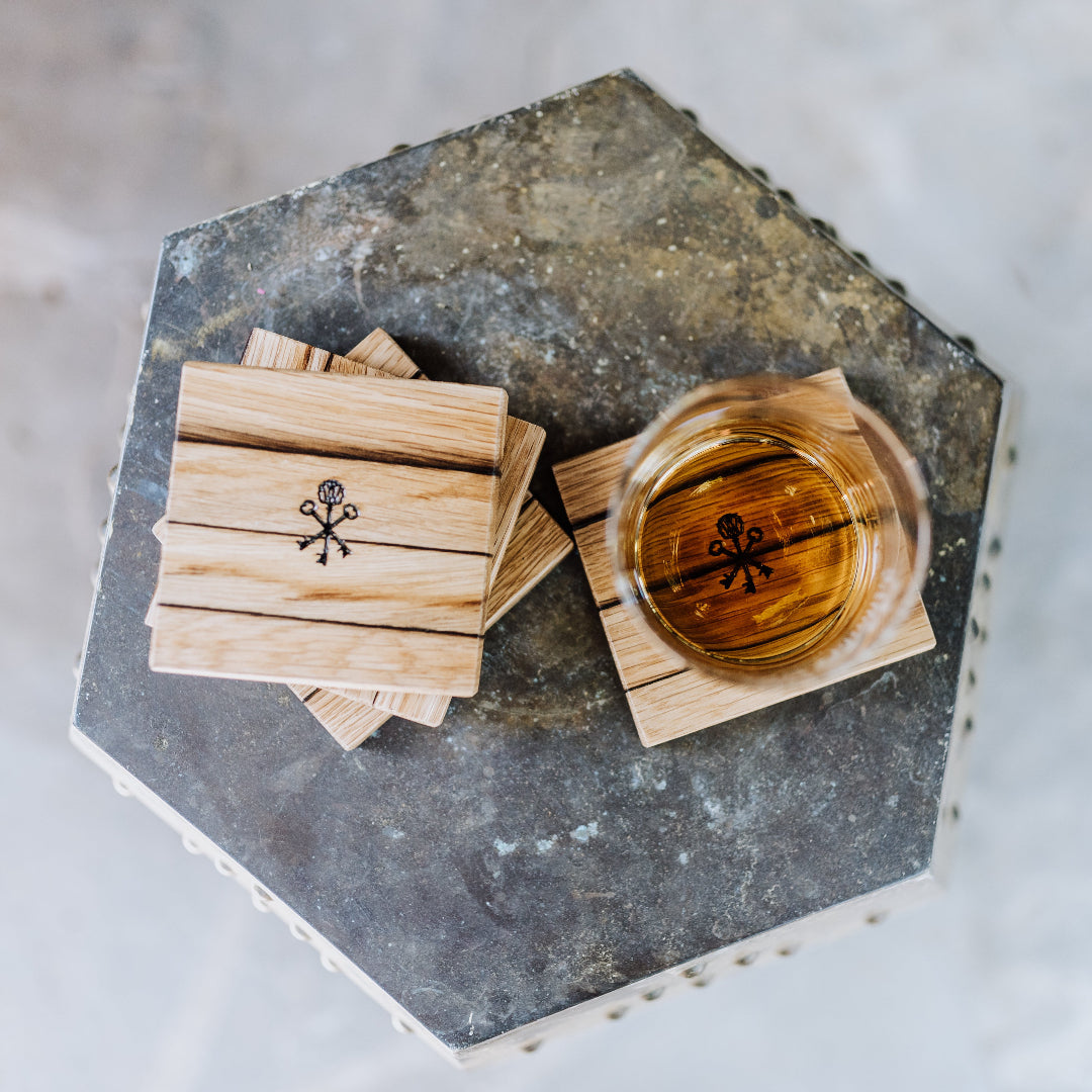 Barrel Stave Coasters (set of 4)