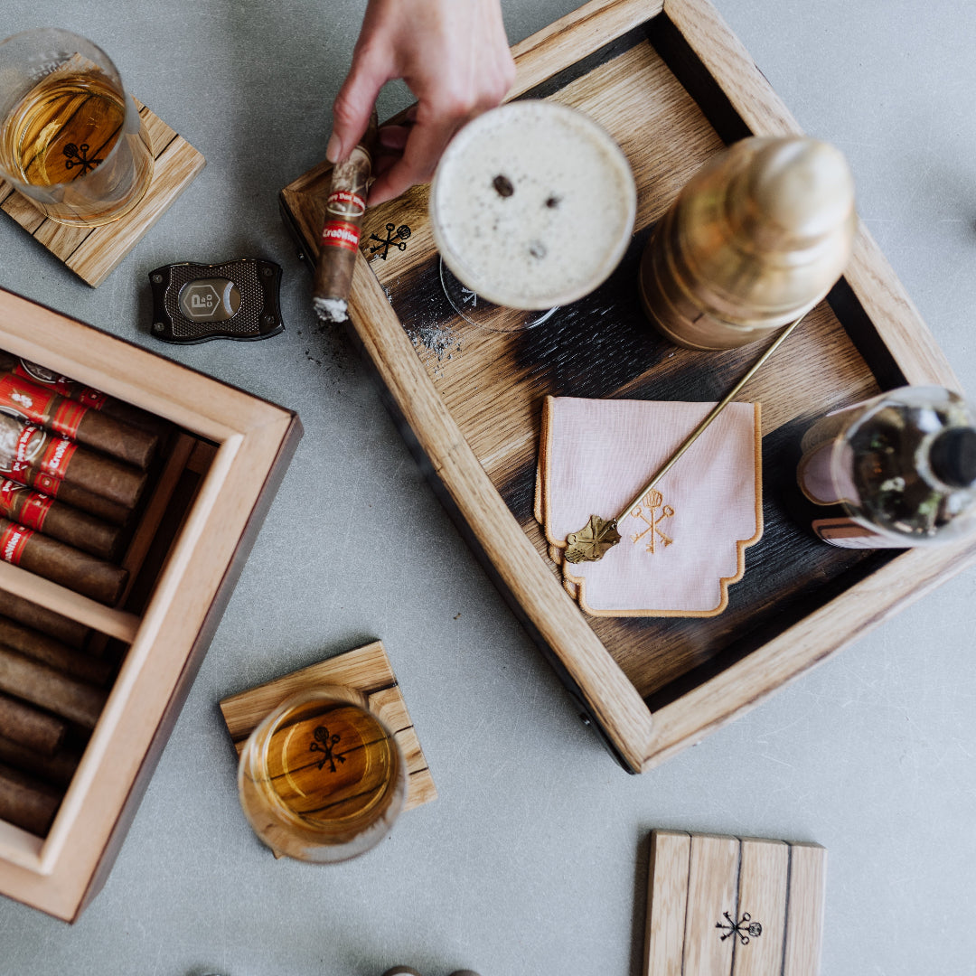 Rickhouse Barrel Stave Tray