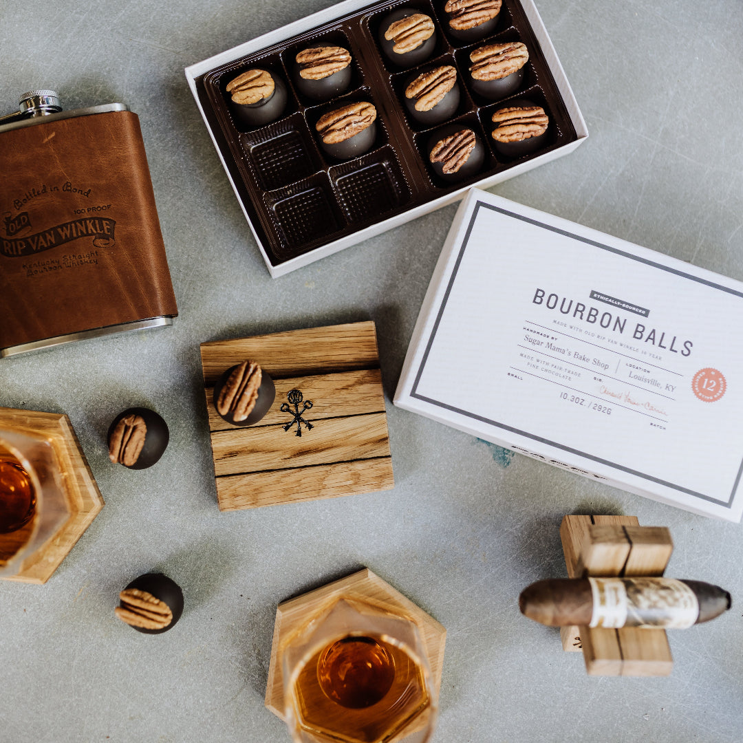Barrel Stave Coasters (set of 4)
