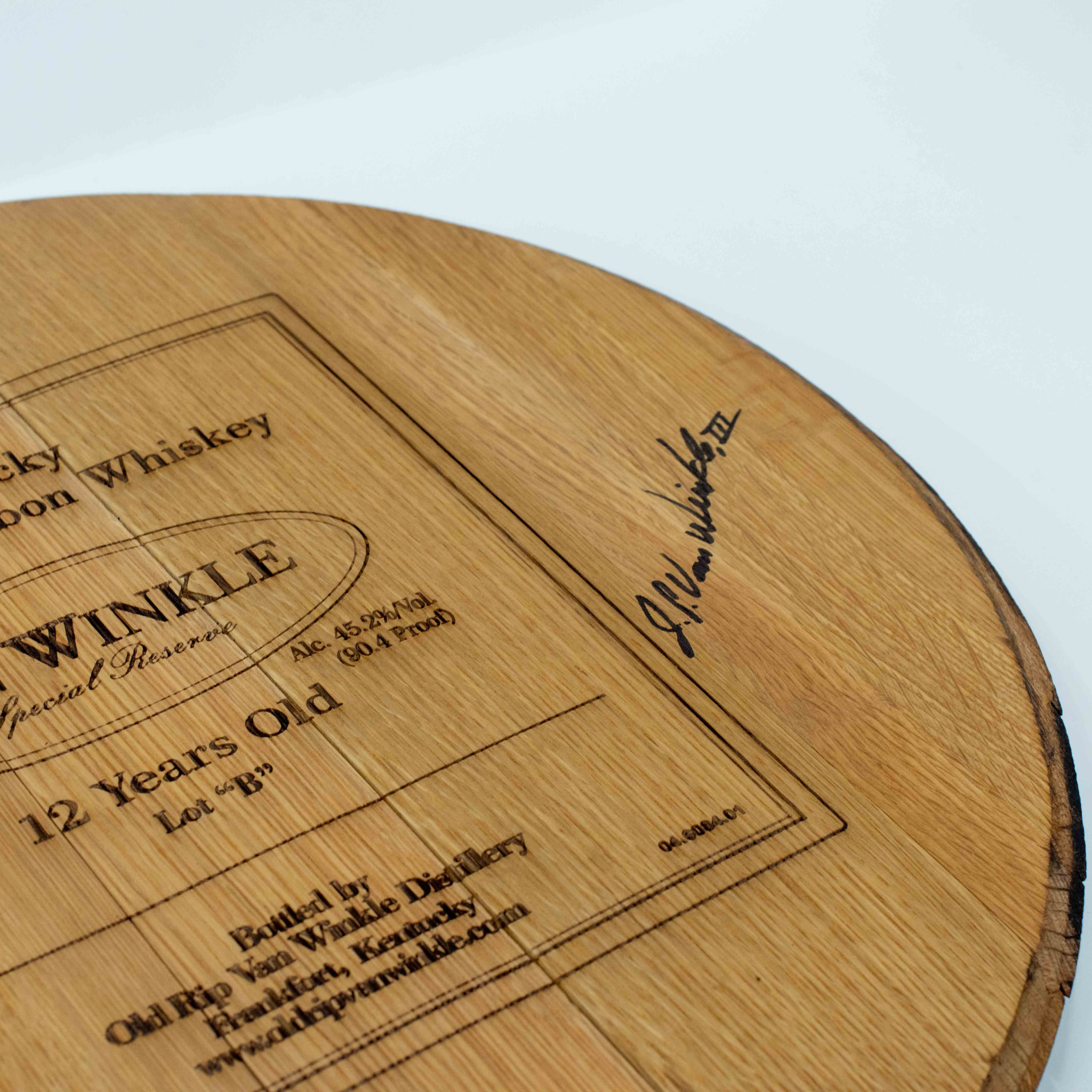 Limited Edition Authentic Van Winkle Special Reserve 12-year Barrel Head