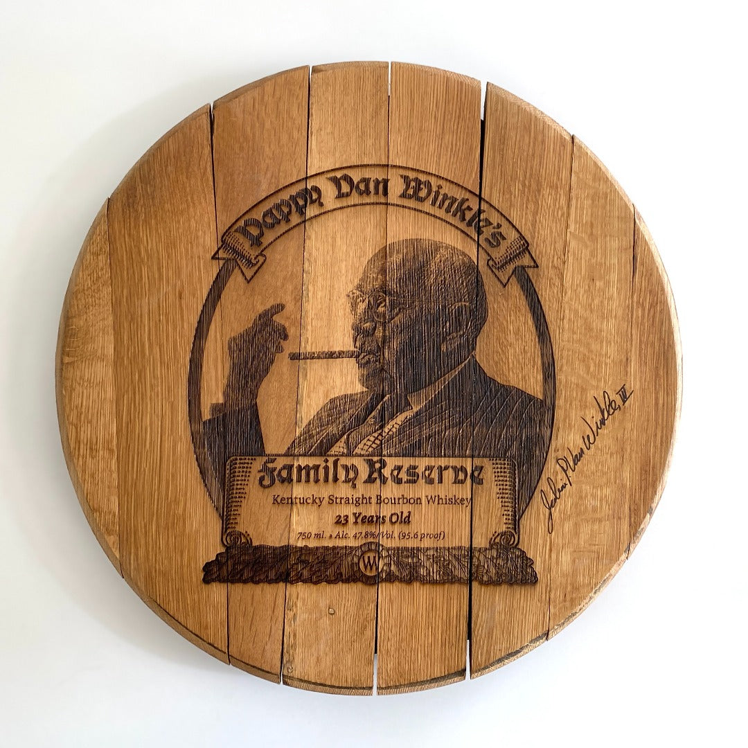 Limited Edition Authentic Pappy Van Winkle 23-year Barrel Head