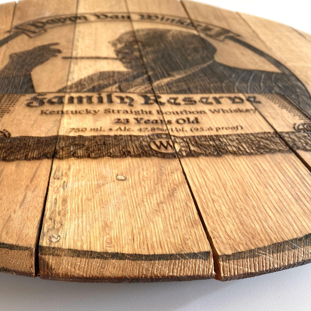 Limited Edition Authentic Pappy Van Winkle 23-year Barrel Head