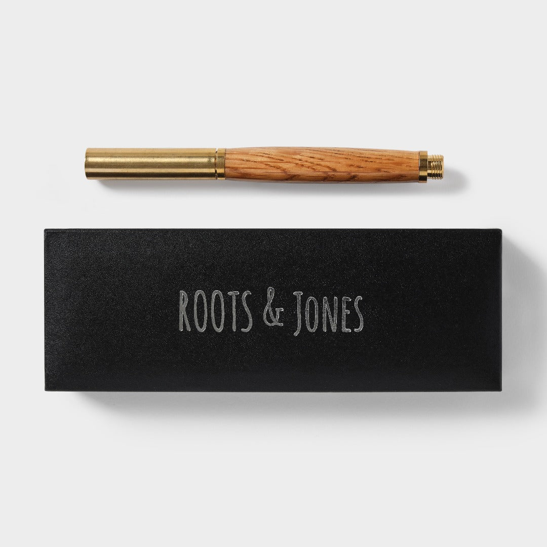 Bourbon Barrel Stave Brass Pen