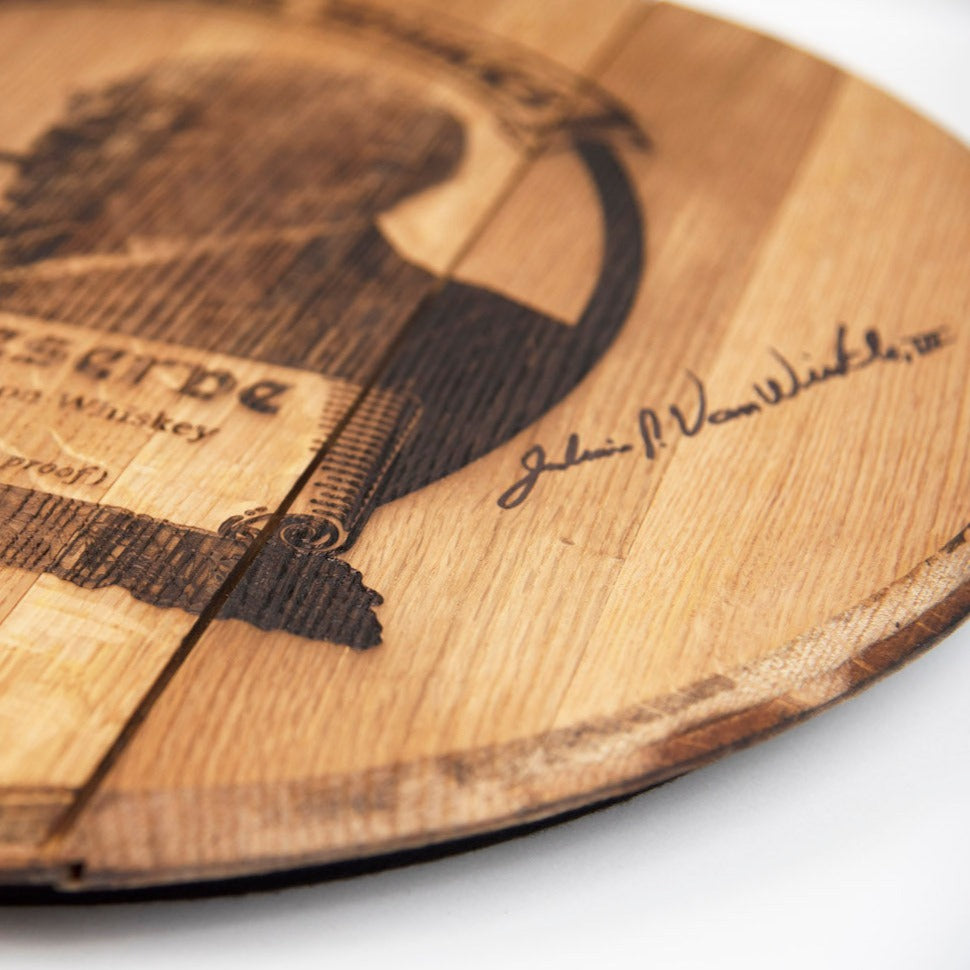 Limited Edition Authentic Pappy Van Winkle 20-year Barrel Head