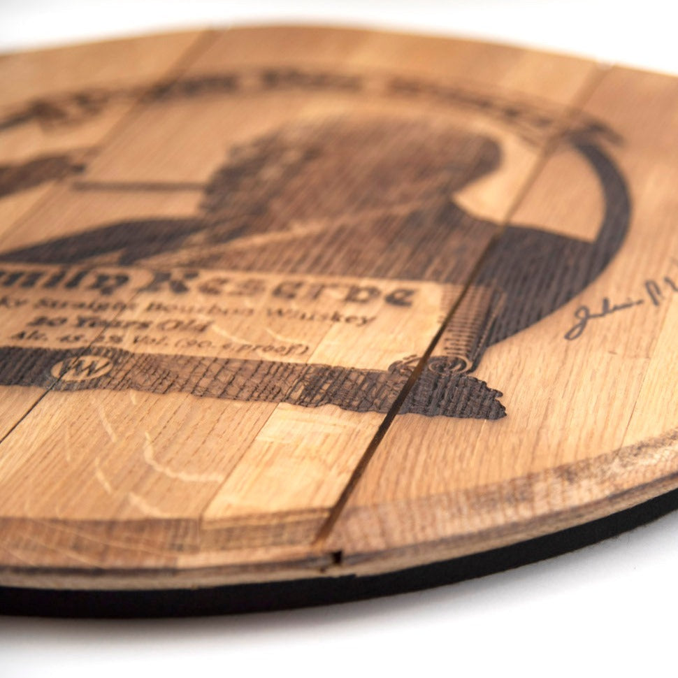 Limited Edition Authentic Pappy Van Winkle 20-year Barrel Head