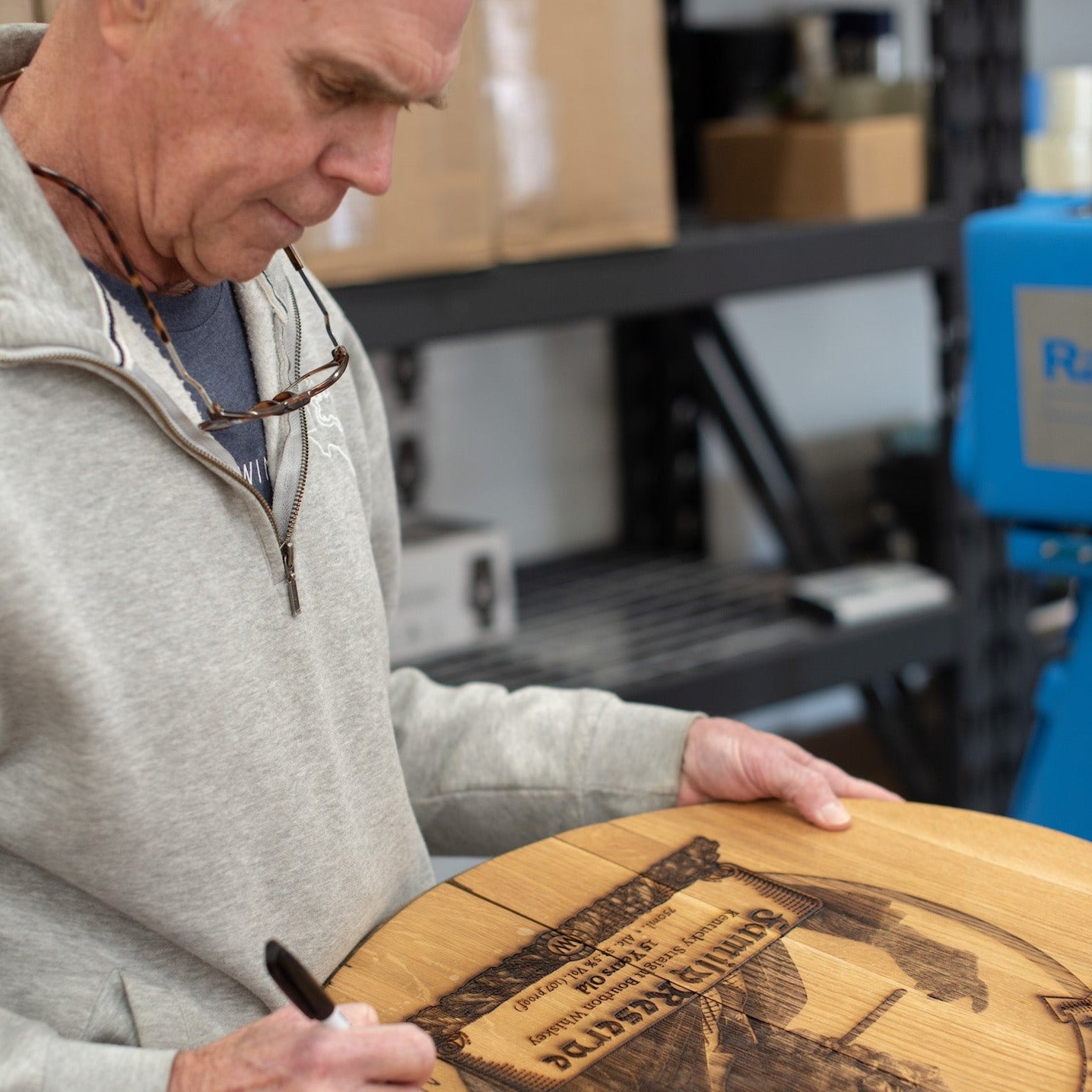 Limited Edition Authentic Pappy Van Winkle 15-year Barrel Head