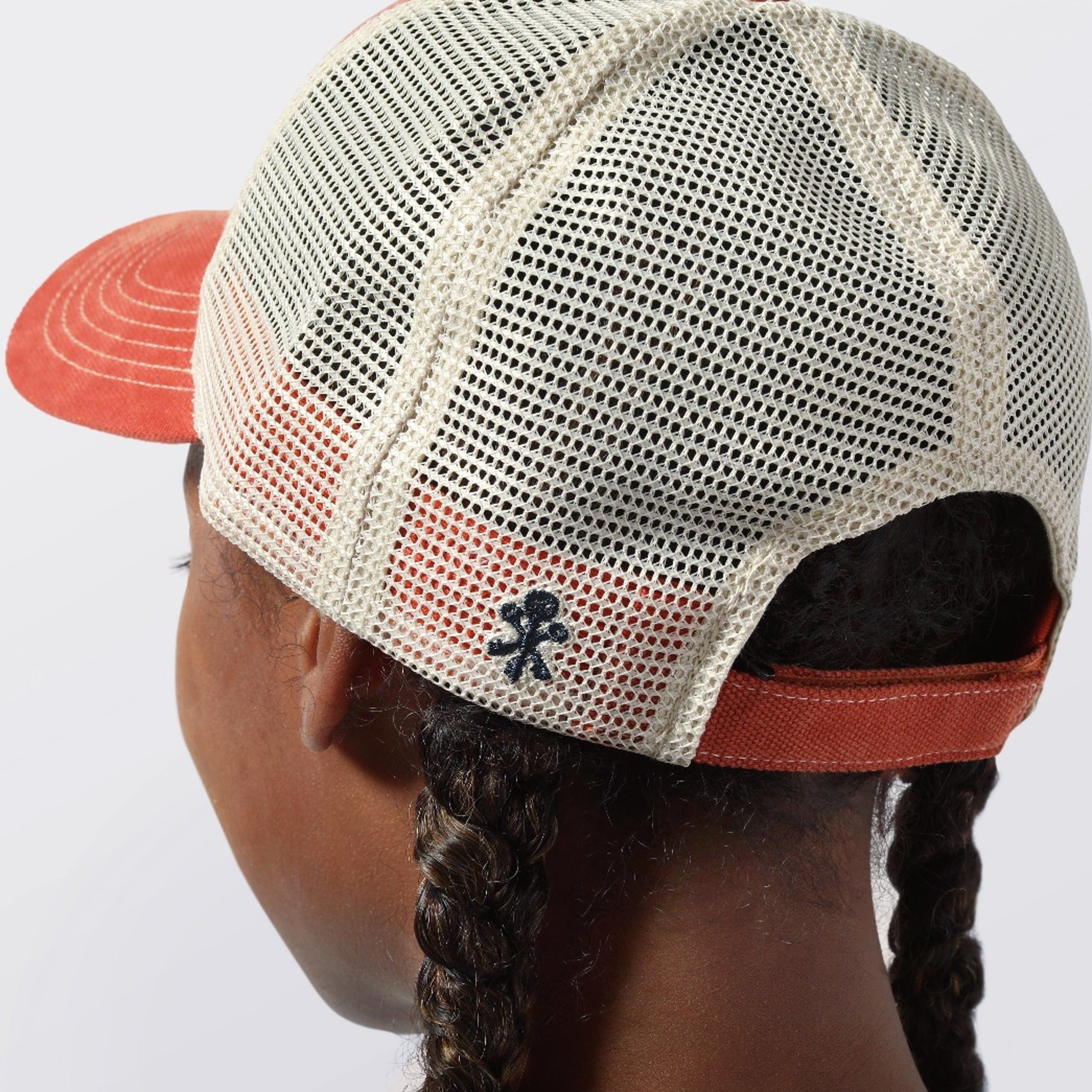 Vintage Bourbon Label Trucker Hat in Orange