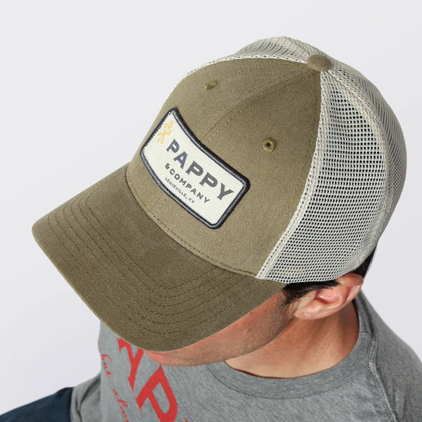 Retro Camo Trucker Hat - Bourbon Apparel, Hats | Pappy & Company