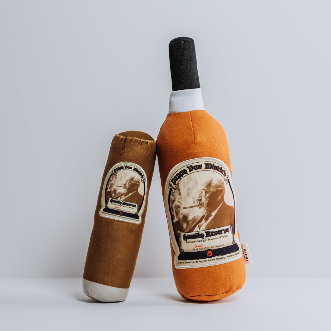 Pappy Cigar Plush Dog Toy - Case of 12