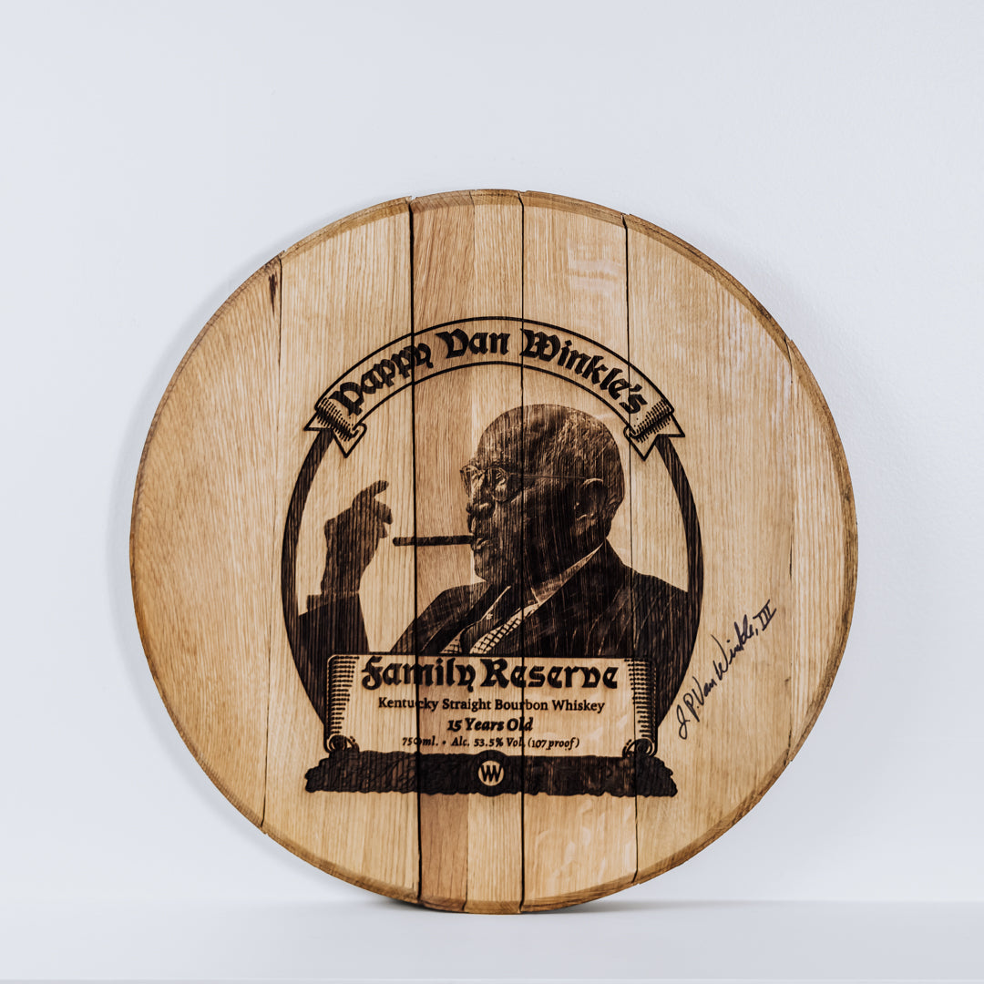 Limited Edition Authentic Pappy Van Winkle 15-year Barrel Head