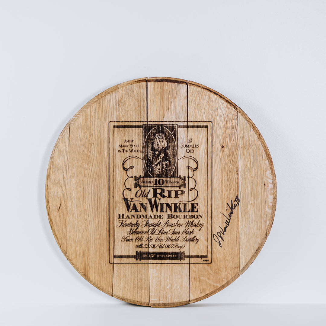 Limited Edition Authentic Old Rip Van Winkle 10-year Barrel Head
