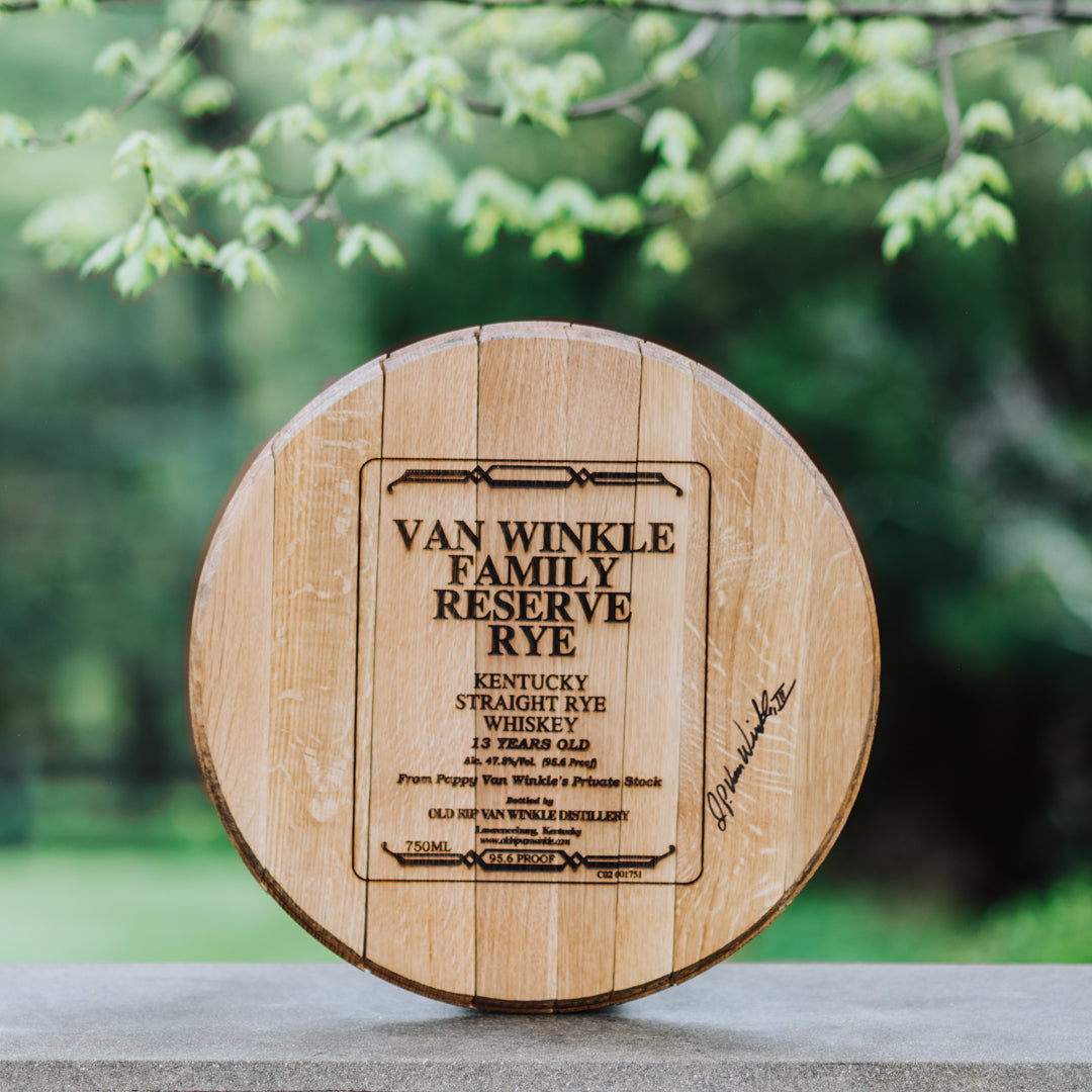 Limited Edition Authentic Van Winkle Family Reserve Rye 13-year Barrel Head