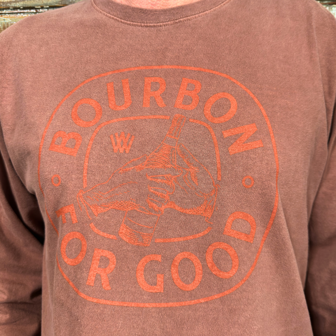 Unisex Long Sleeve Bourbon For Good T-shirt