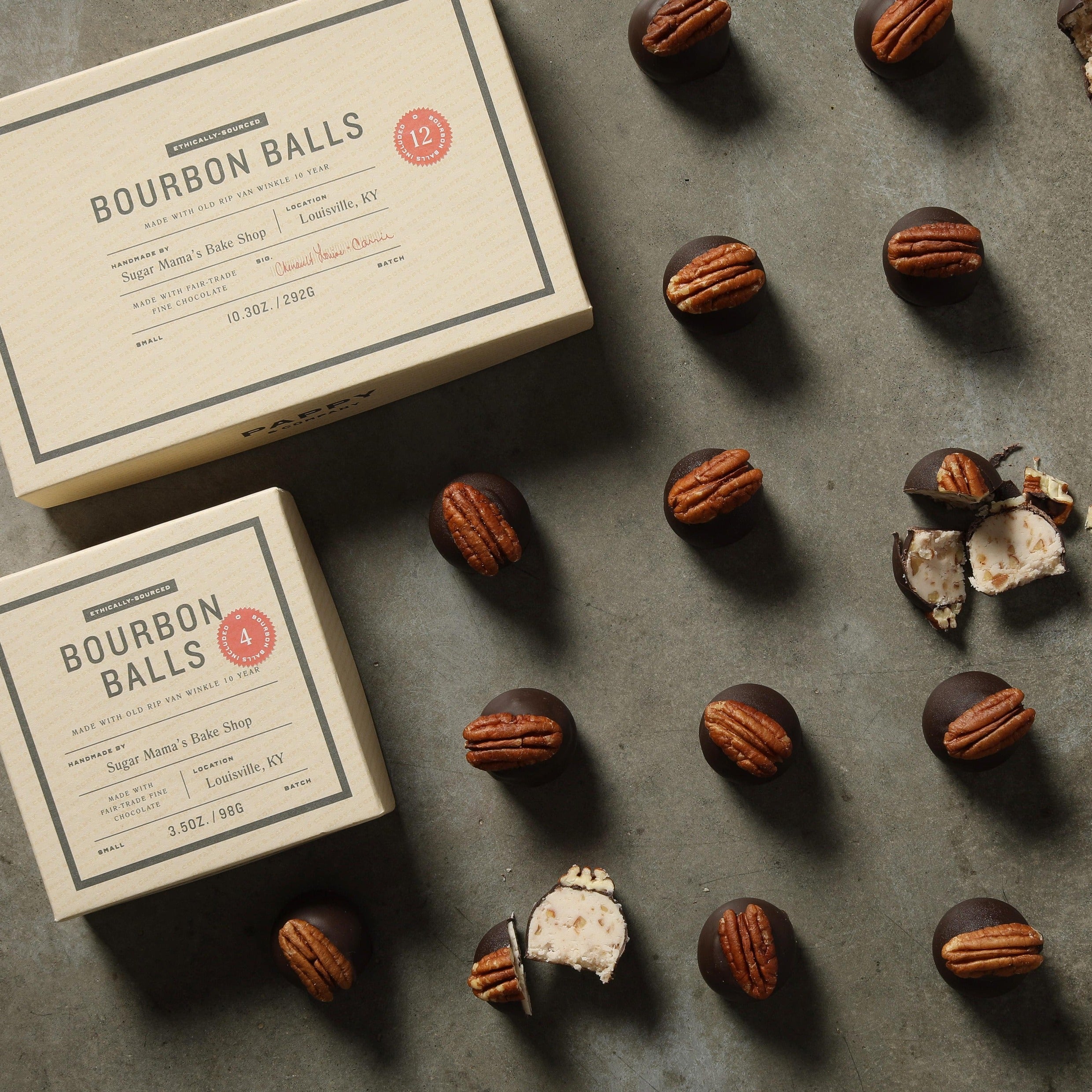 Pappy Handmade Bourbon Balls (4 Count) - Case of 12