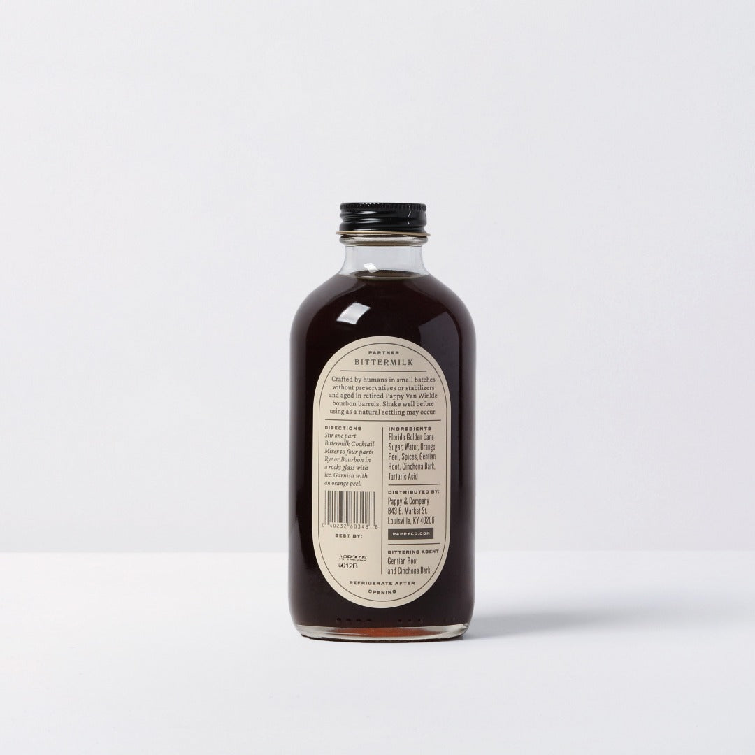 Bittermilk Pappy Van Winkle Bourbon Barrel Aged Old Fashioned Mix - Case of 12