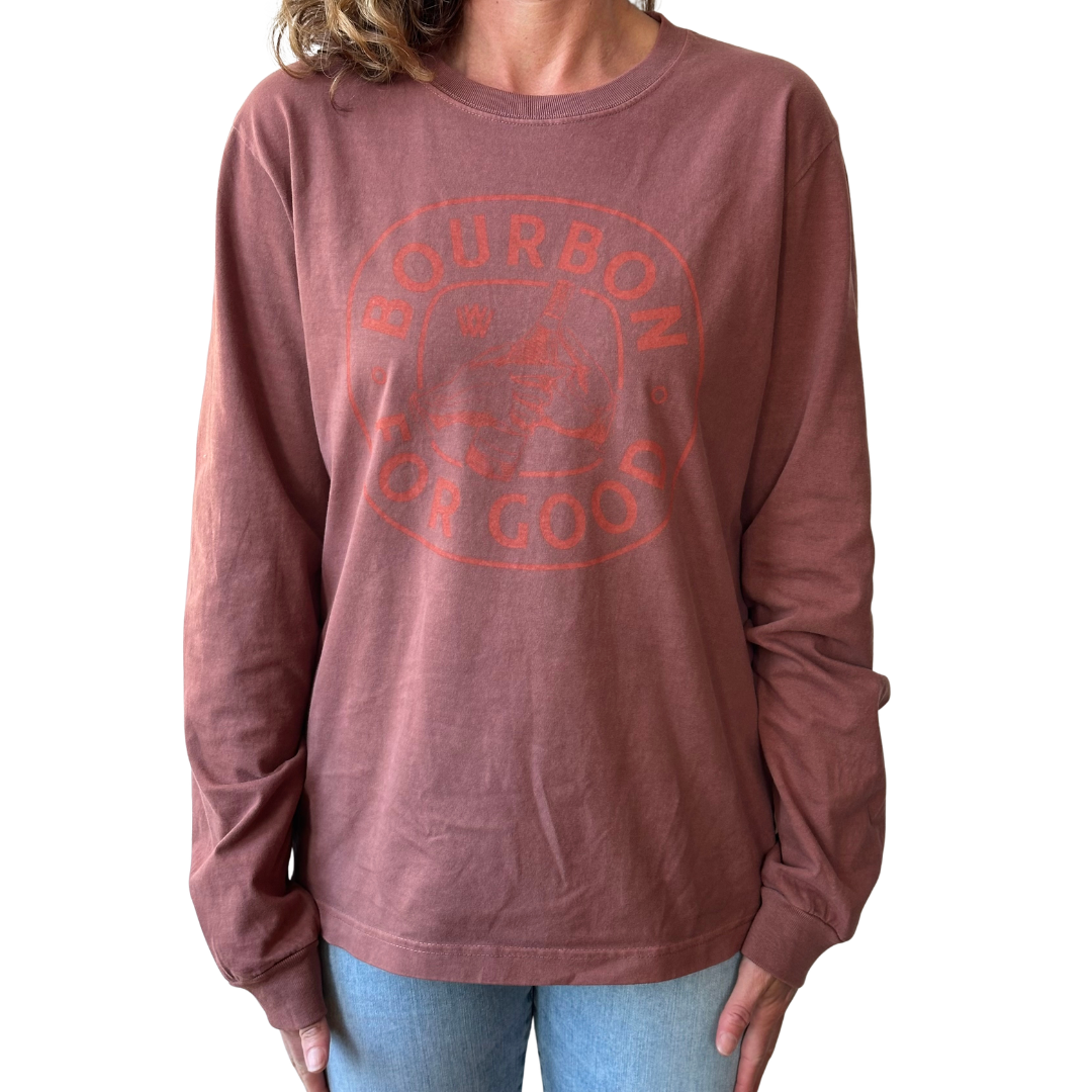 Unisex Long Sleeve Bourbon For Good T-shirt