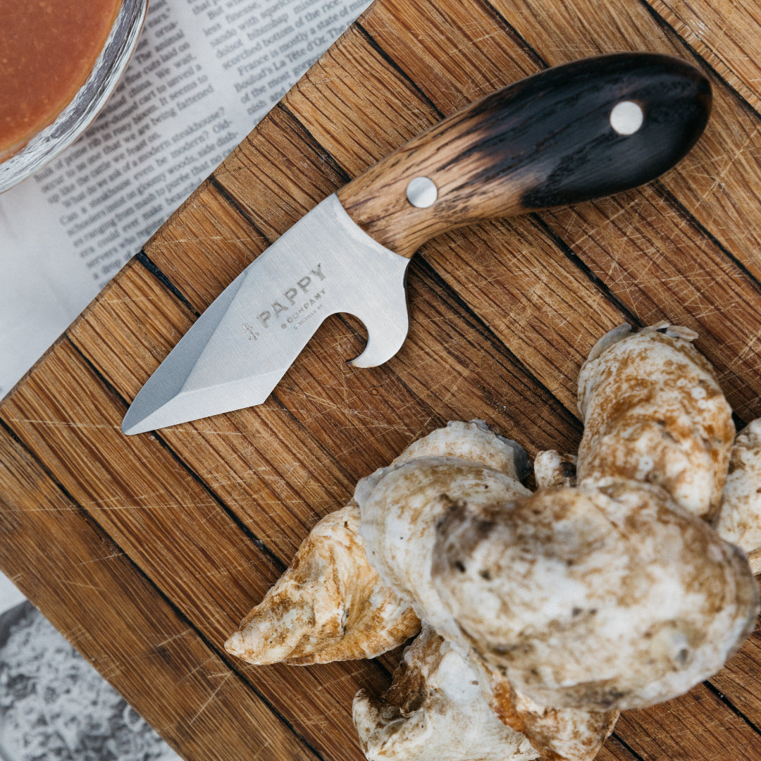 Oyster Shucker with Custom Barrel Stave Handle