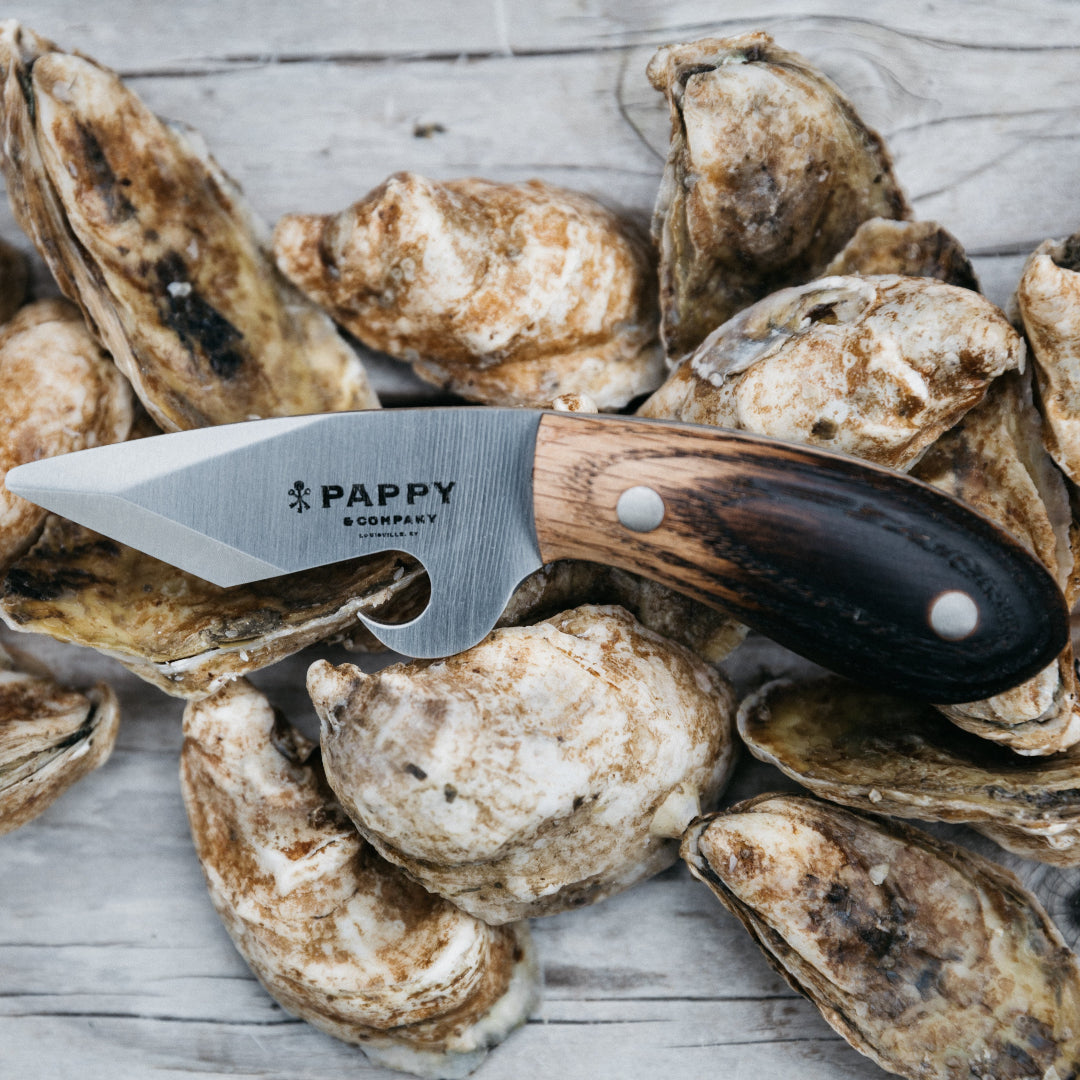 Oyster Shucker with Custom Barrel Stave Handle