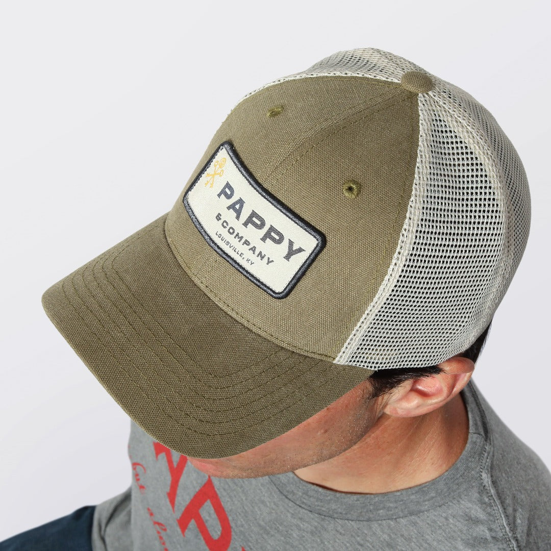 Pappy & Company Trucker Hat in Olive - Case of 6