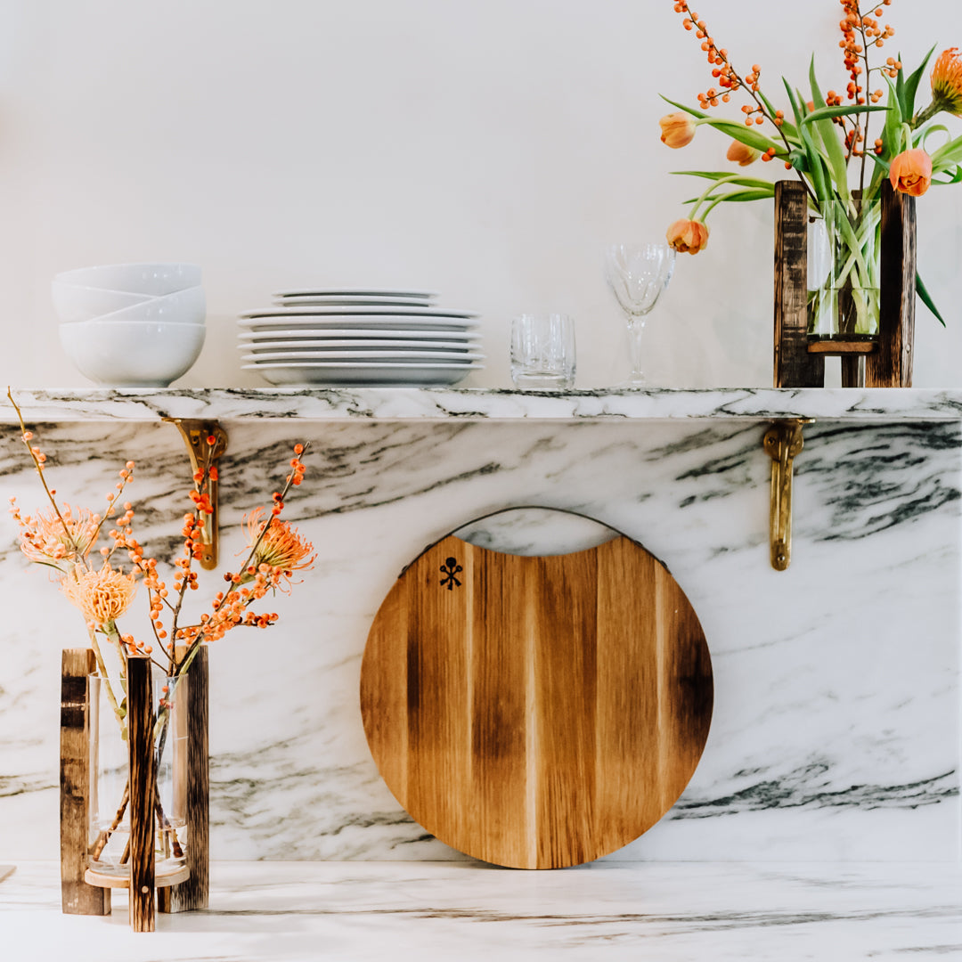 Bourbon Barrel Stave Vessel - Large