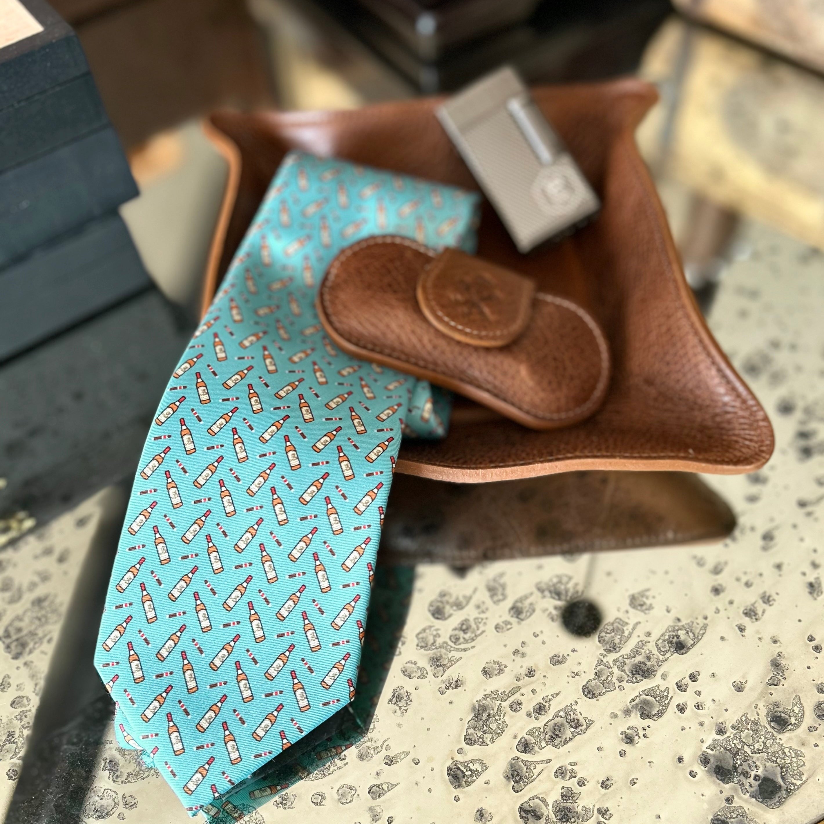 Bourbon & Cigars Necktie