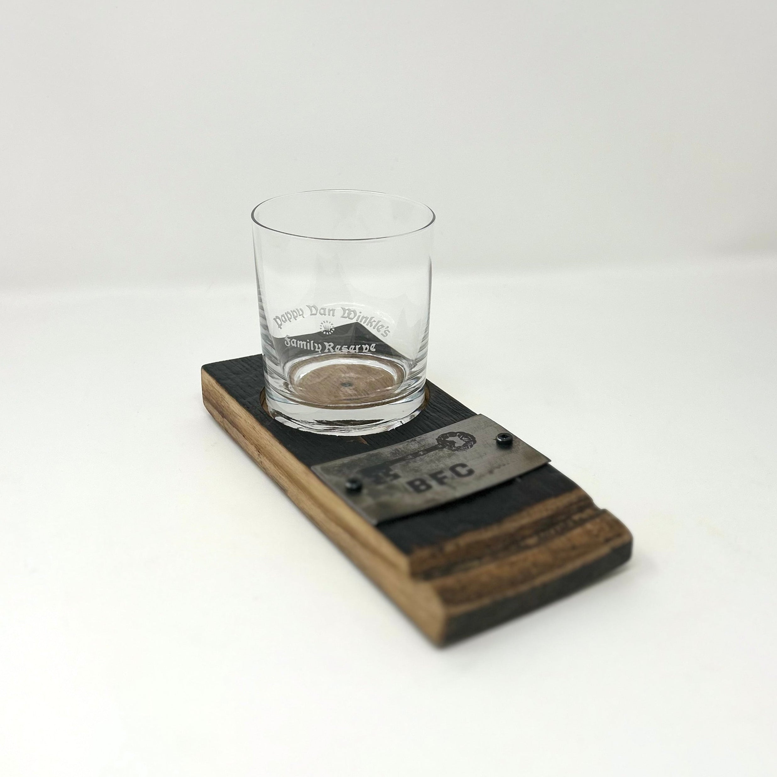 Barrel Stave Cocktail & Cigar Rest with Custom Engraving