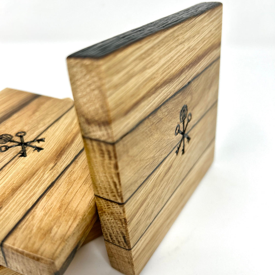 Barrel Stave Coasters (set of 4)