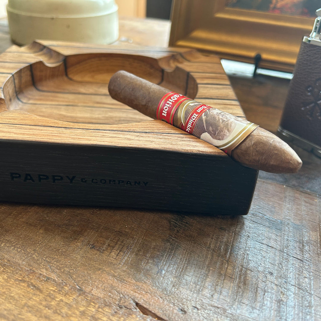 Bourbon Barrel Stave Ashtray: Square