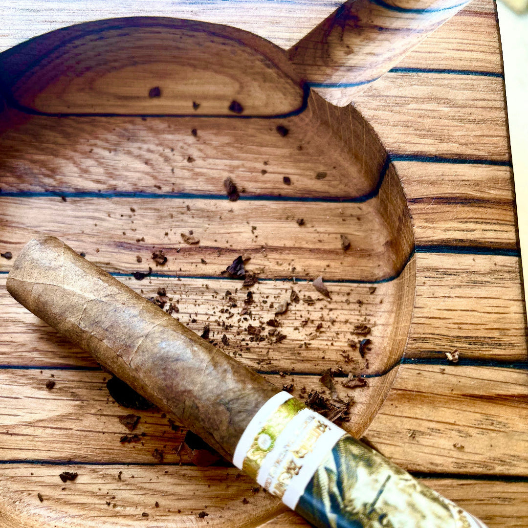 Bourbon Barrel Stave Ashtray: Square