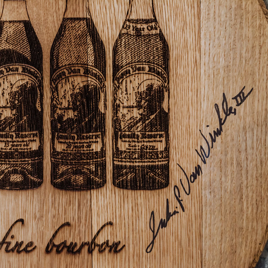 Limited Edition Authentic Bottle Flight Barrel Head - Case of 2