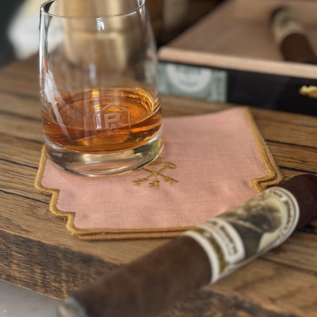 Embroidered Cocktail napkins (set of 4)