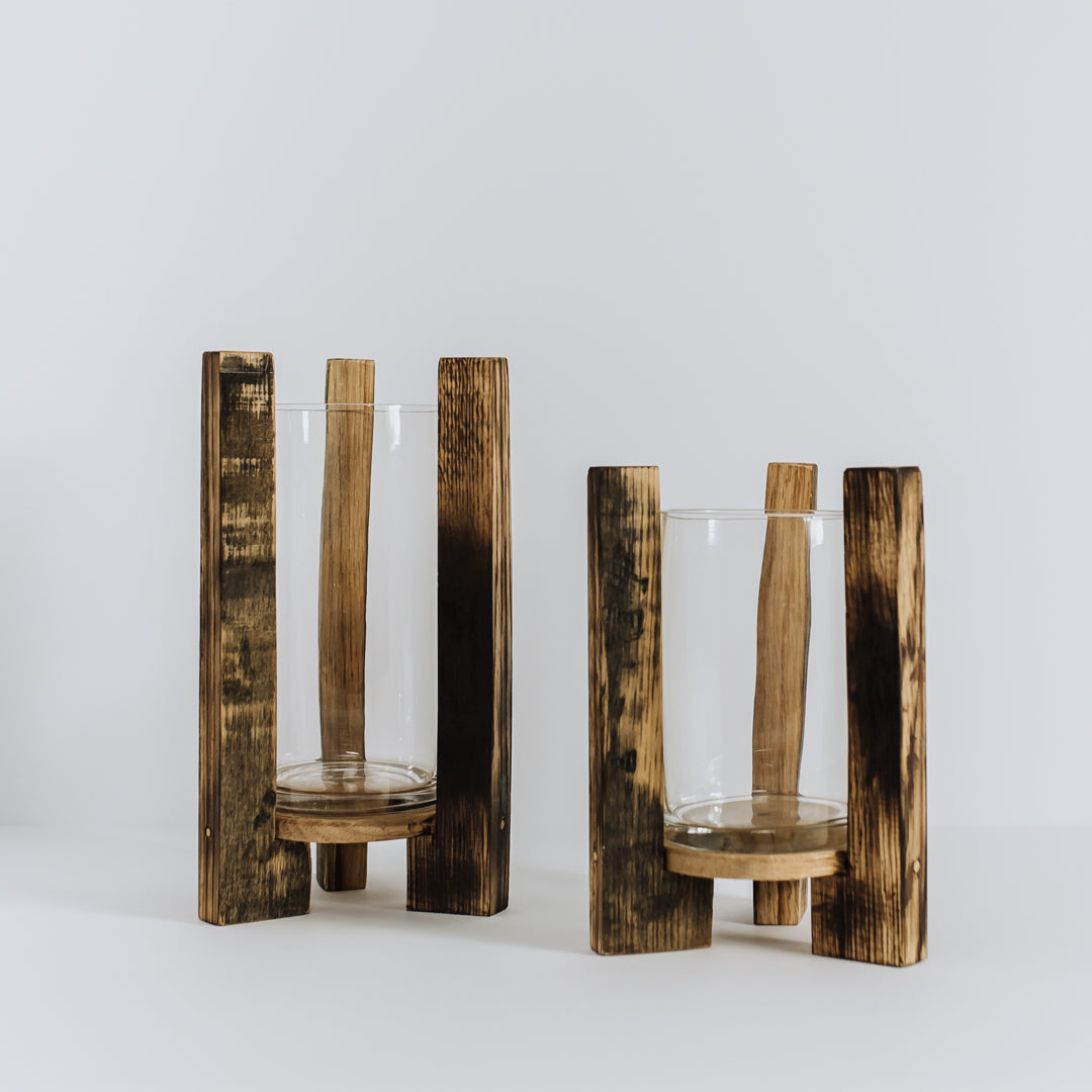 Bourbon Barrel Stave Vessel - Large