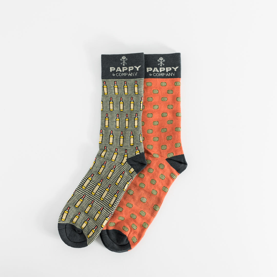 Pappy & Company Barrels & Bottles Sock Set