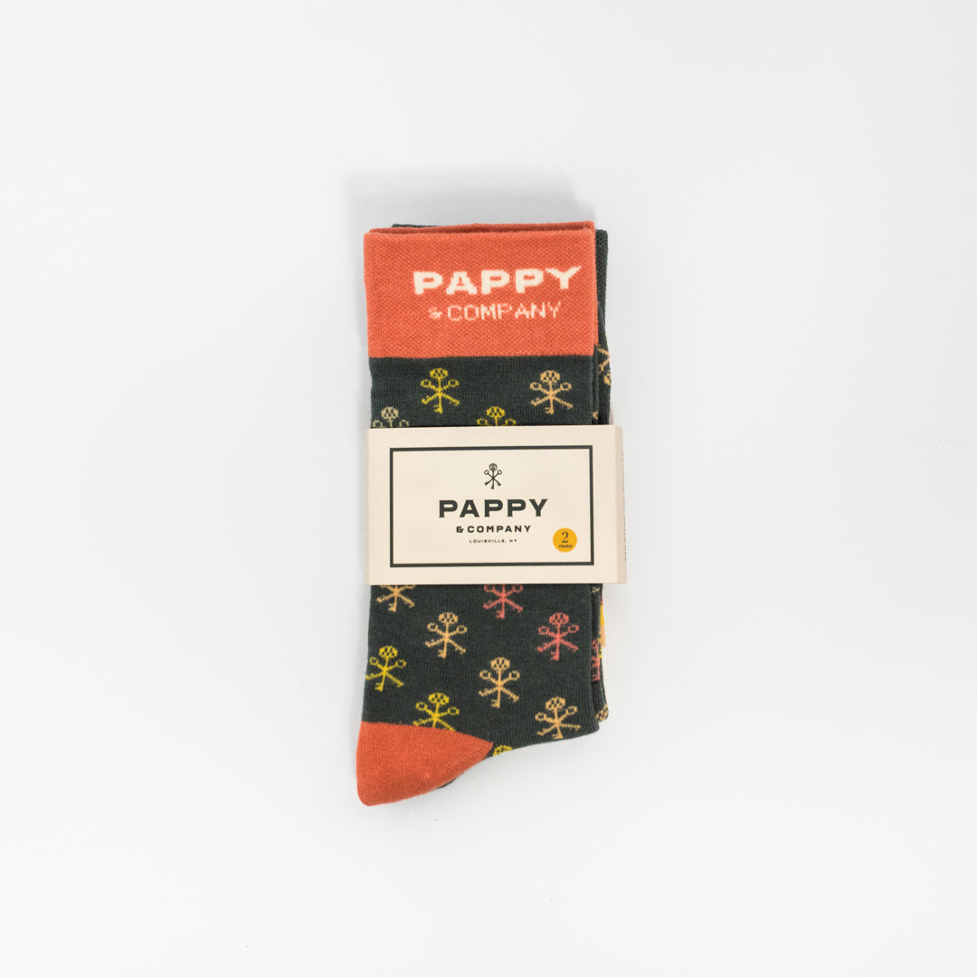 Pappy & Company Keys & Stripes Sock Set - Case of 6