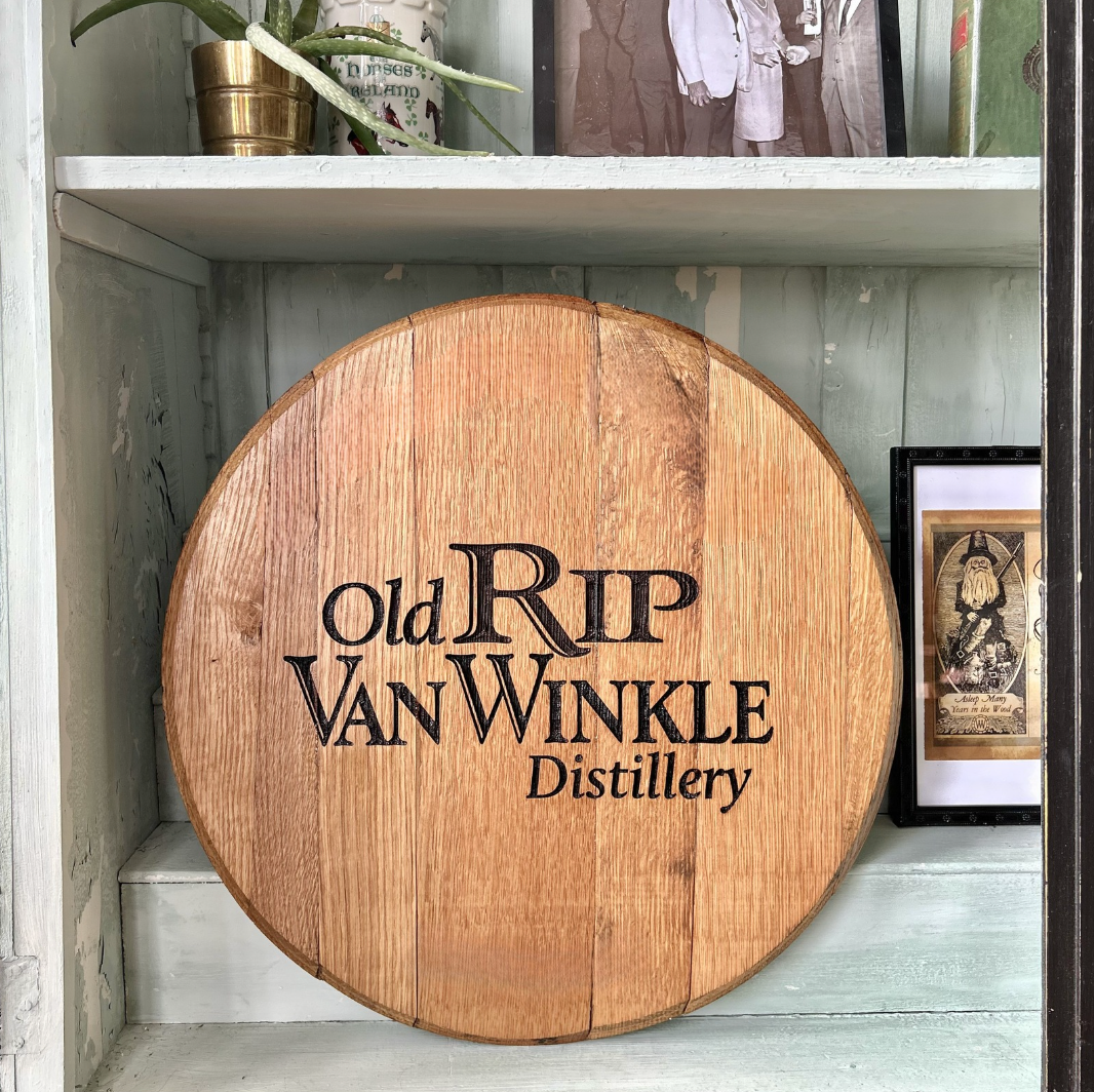 Custom Engraved Authentic Pappy Van Winkle Barrel Head