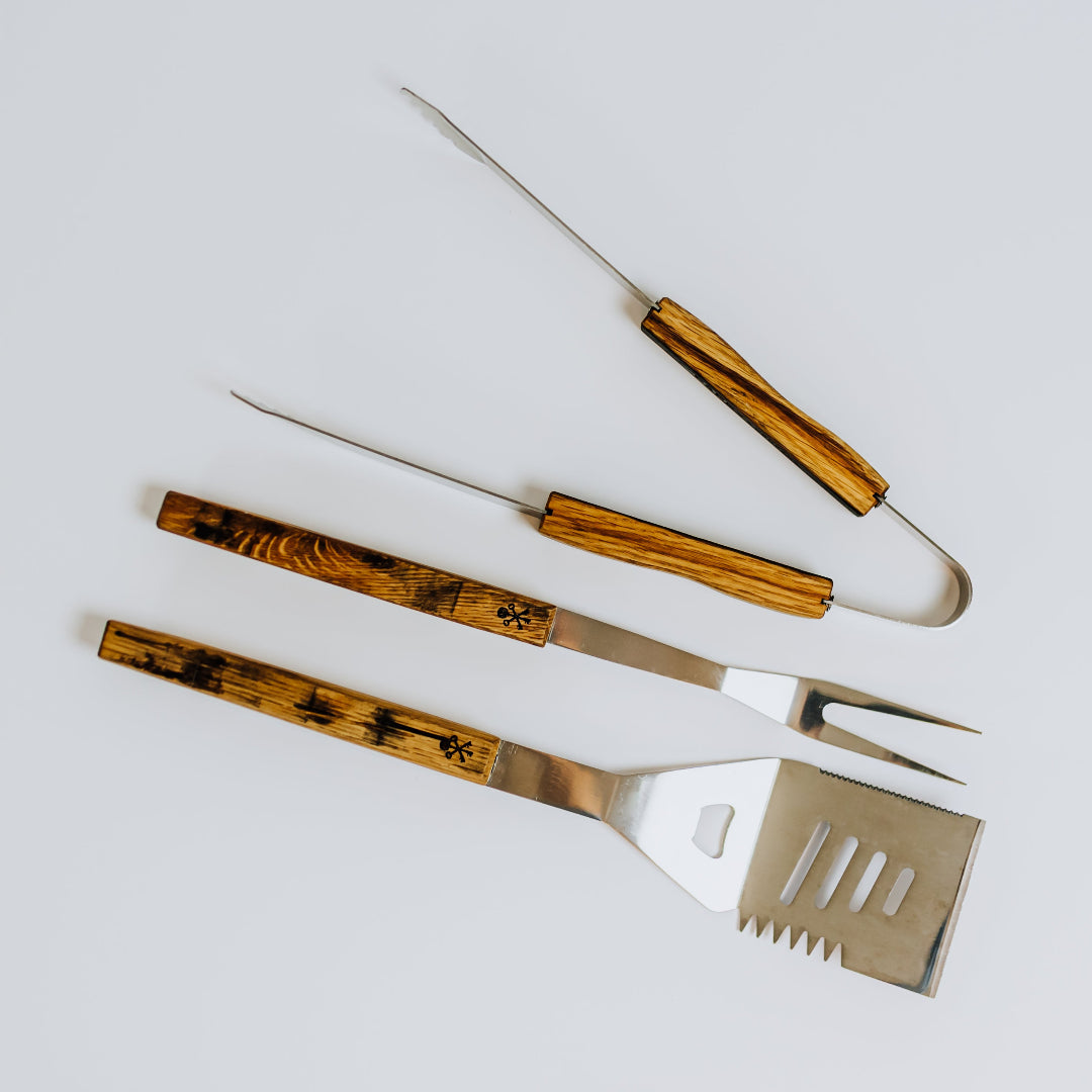 Barrel Stave Grilling Tool Set - Case of 6