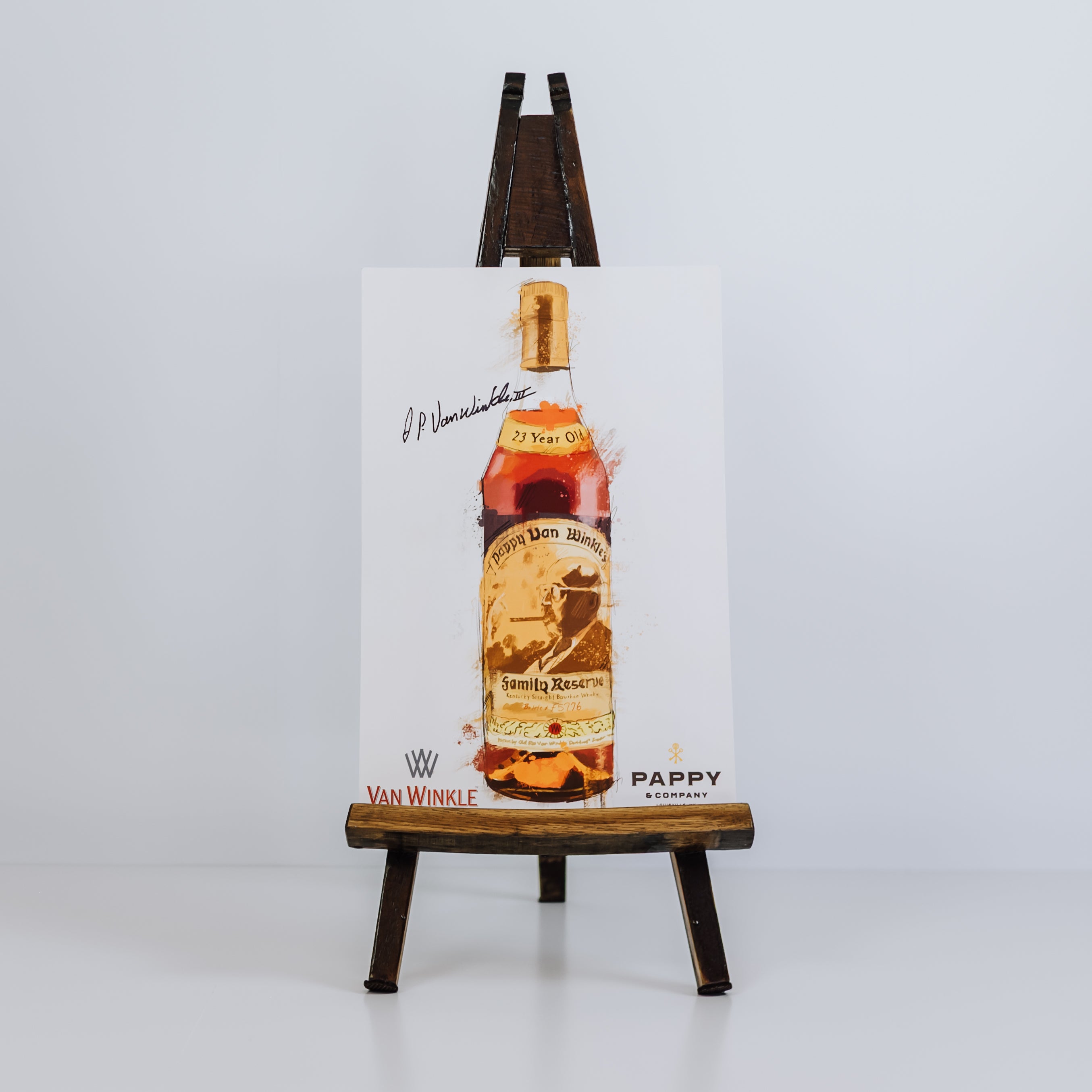 23-Year Pappy Bottle Art Poster