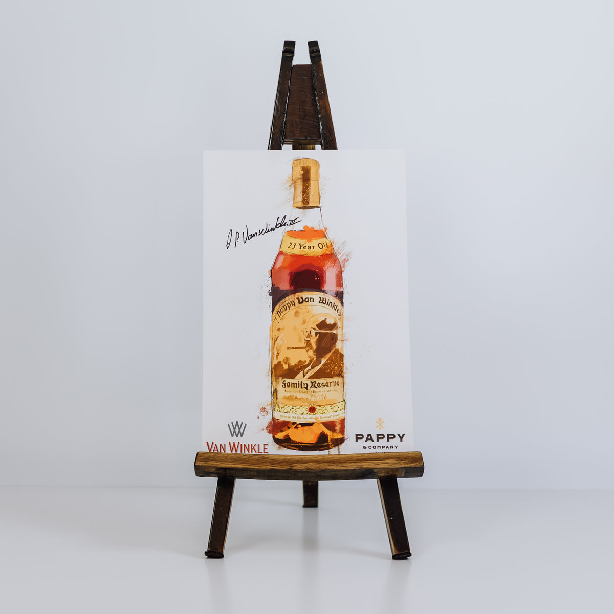 23-Year Pappy Bottle Art Poster