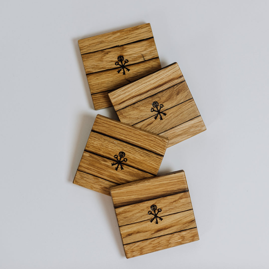 Barrel Stave Coasters (set of 4)